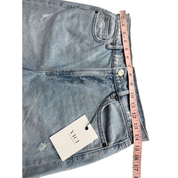 VICI Indio Denim Dad Shorts Size 27 - Picture 12 of 12